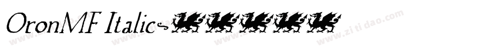 OronMF Italic字体转换